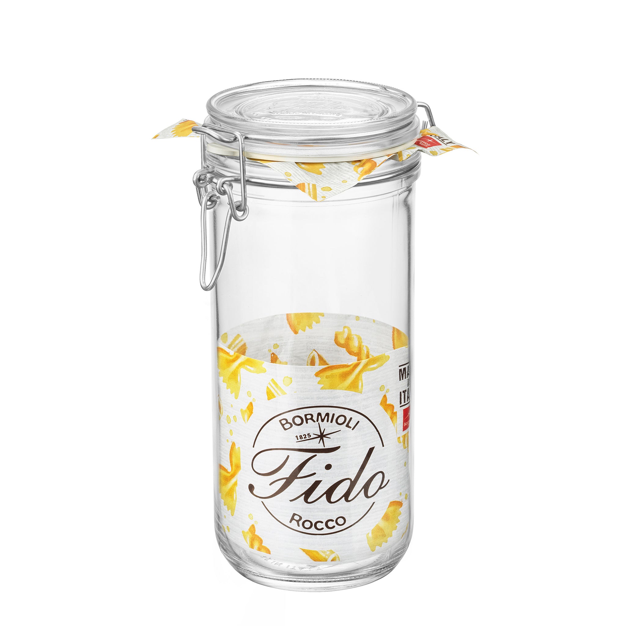 Fido Cylinder 33.75 oz. Food Jar, Clear (Set of 6)